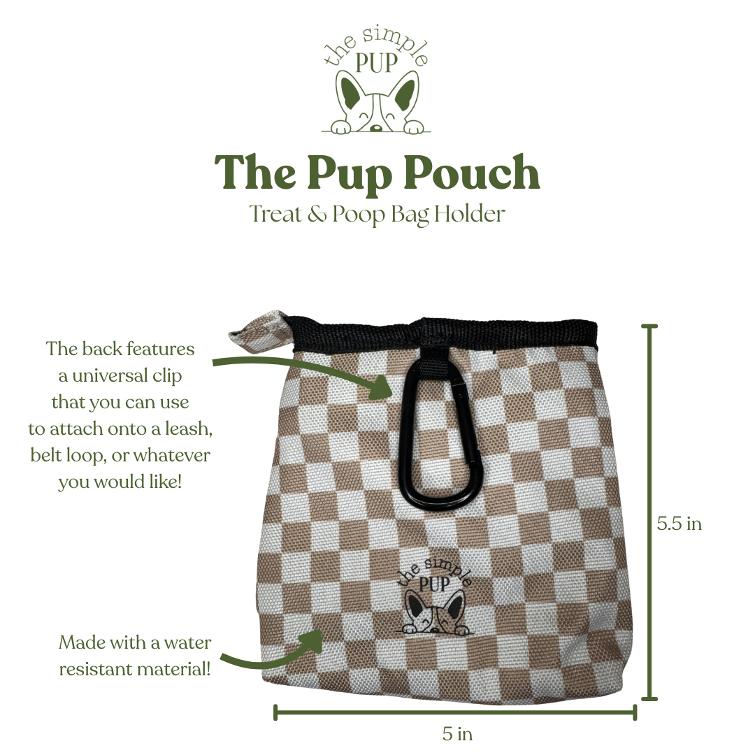 The Pup Pouch:  Dog Treat Pouch & Poop Bag Holder