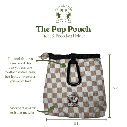 The Pup Pouch:  Dog Treat Pouch & Poop Bag Holder