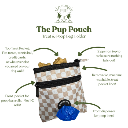 The Pup Pouch:  Dog Treat Pouch & Poop Bag Holder